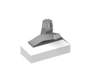 LEGO Wasserhahn 1 x 2 mit Medium Stone Grau Spout (9044)