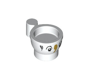 LEGO Teacup mit Augen und Nose (Chip) (38014 / 66583)