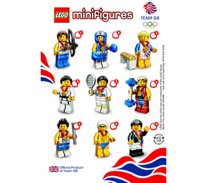 LEGO Team GB Olympic Minifigure - Random Bag Set 8909-0 Instructions