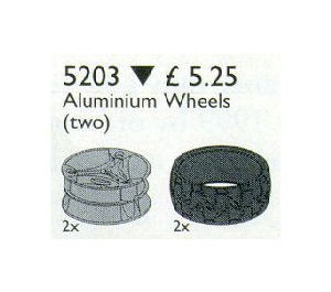 LEGO Technic Alloy Wielen (en Tyres) 5203