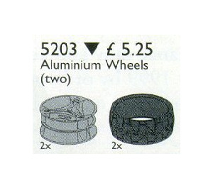 LEGO Technic Alloy Wheels (and Tyres) Set 5203