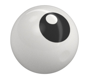 LEGO Technic Ball with Black Eye with White Pupil (18384 / 103789)