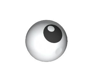 LEGO Technic Ball with Black Eye with White Pupil (18384 / 103789)
