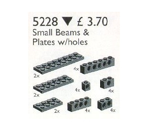 LEGO Technic Beams et Plates avec des trous, Noir 5228