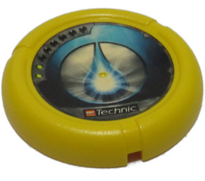 LEGO Technic Bionicle Weapon Throwing Disc with Scuba / Sub, 2 pips, waterdrop logo (32171)