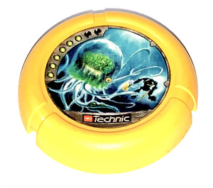 LEGO Technic Bionicle Weapon Throwing Disc with Scuba / Sub, 6 pips, fighting giant jellyfish (32171)
