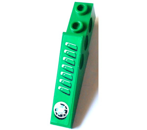 LEGO Technic Backstein Flügel 1 x 6 x 1.67 mit Luft Intake, Scheinwerfer (Recht) Aufkleber (2744)