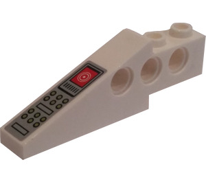 LEGO Technic Backstein Flügel 1 x 6 x 1.67 mit Submarine Sonar und Controls Aufkleber (2744)