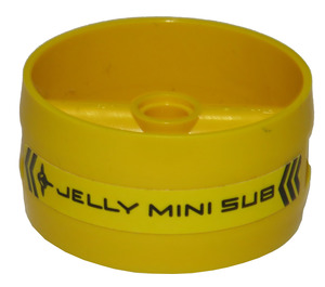 LEGO Technic Cilinder met Midden Staaf met 'Jelly Mini Sub' Links Sticker (41531)