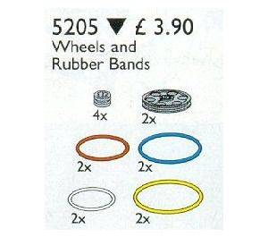 LEGO Technic Wielen en Rubber Bands 5205