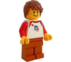 LEGO Teenager med Hvit Classic Space Topp Minifigur