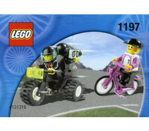 LEGO Telekom Race Cyclist and Television Motorbike 1197-1