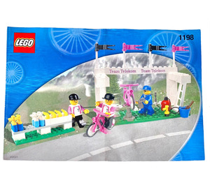 LEGO Telekom Race Cyclists and Service Crew 1198 Instruktioner