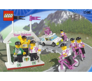 LEGO Telekom Race Cyclists and Winners' Podium 1199