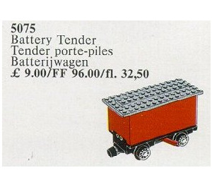 LEGO Tender 4.5V Battery rot. For Trains mit Battery Motor 810 5075