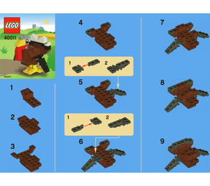 LEGO Thanksgiving Turkey Set 40011 Instructions