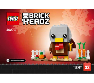 LEGO Thanksgiving Turkey Set 40273 Instructions