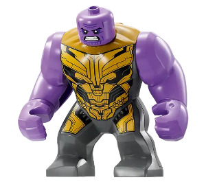 LEGO Thanos (Stor) med Grå Dragt og Angry Ansigt Minifigur