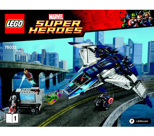 LEGO The Avengers Quinjet City Chase Set 76032 Instructions