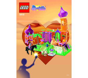 LEGO The Golden Palace (Boîte pourpre / argent) 5858-2 Instructions
