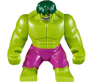 LEGO The Hulk, Lime Green with Shaggy Hair Minifigure