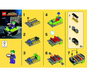 LEGO The Joker Bumper Car Set 30303 Instructions