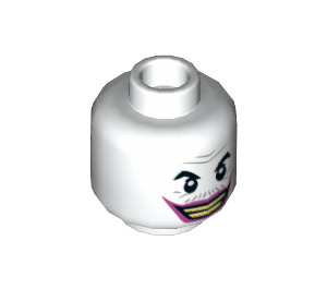 LEGO The Joker with Dark Pink Suit and Wide Grin Minifigure Head (Recessed Solid Stud) (3626 / 26362)