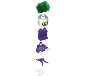 LEGO The Joker met Lang Coattails en Pointed Tanden Grijns met Nekbeugel Minifiguur