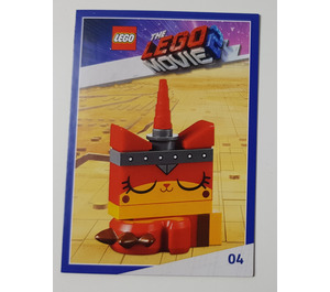 LEGO The LEGO Movie 2, Card #04 - Unikitty, Warrior Kitty, Sleeping