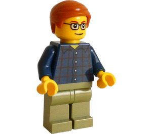 LEGO The Legoland Train Male Passenger with Plaid Shirt Minifigure