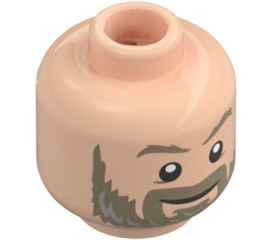 LEGO Thor Minifigure Head (Recessed Solid Stud) (3626 / 78994)