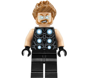 LEGO Thor med Sort Dragt og Lys Kød Arme Minifigur