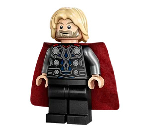 LEGO Thor with Black Suit and Tousled Hair Minifigure