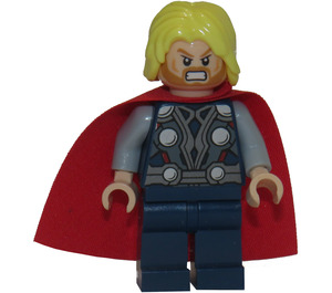 LEGO Thor mit Dark Blau Anzug und Starched Umhang Minifigur