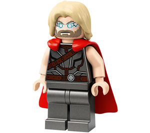 LEGO Thor mit Pearl Dark Grau Anzug und Gummi Umhang Minifigur