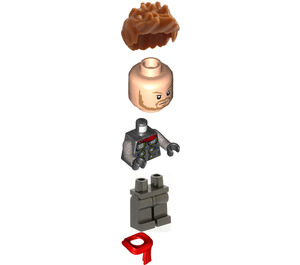 LEGO Thor met Pearl Dark Grijs Pak en Sjaal Minifiguur