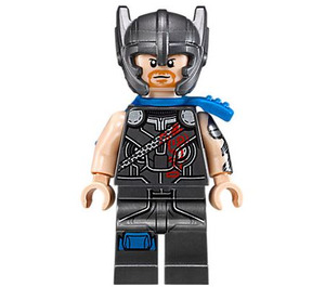 LEGO Thor with Pearl Dark Gray Suit with Helmet and Scabbard Minifigure