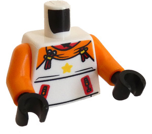 LEGO Tiger Kostym Boy med Ice Skates Minifigur Kropp (973 / 76382)