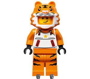 LEGO Tiger Costume Boy mit Ice Skates Minifigur