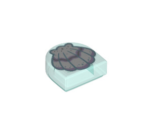 LEGO Tile 1 x 1 Half Oval with Clamshell (24246)