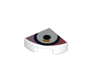 LEGO Fliese 1 x 1 Quartal Kreis mit Eye (25269 / 67212)