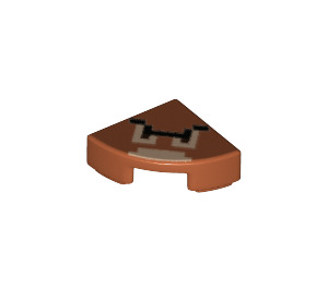 LEGO Tile 1 x 1 Quarter Circle with Goomba (25269 / 69092)