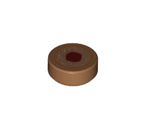 LEGO Tile 1 x 1 Round with Biscuit (98138)