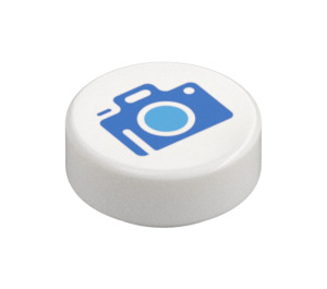 LEGO Tile 1 x 1 Round with Blue Camera (35380)