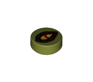 LEGO Tile 1 x 1 Round with Crocodile Eye (15697 / 98138)