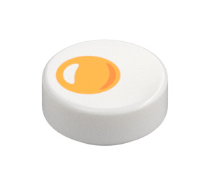 LEGO Tile 1 x 1 Round with Fried Egg (36089 / 98138)