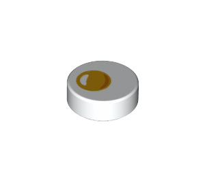 LEGO Tile 1 x 1 Round with Fried Egg (36089 / 98138)