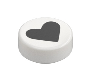 LEGO Tile 1 x 1 Round with Heart (35380 / 102702)