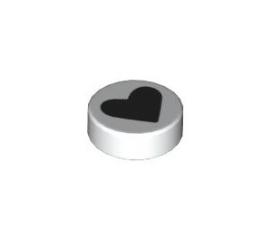 LEGO Tile 1 x 1 Round with Heart (35380 / 102702)
