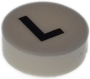 LEGO Tuile 1 x 1 Rond avec Letter L (35380)